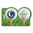 Golf ball and tee-shaped