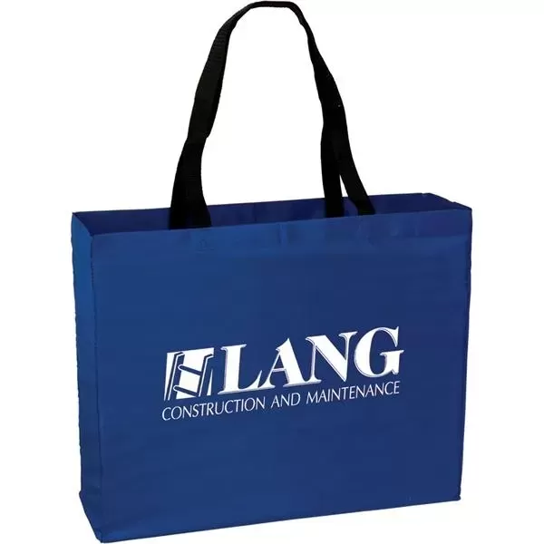 Large polyester tote bag