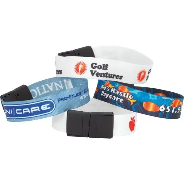 Sublimated recycled wristband. 100%