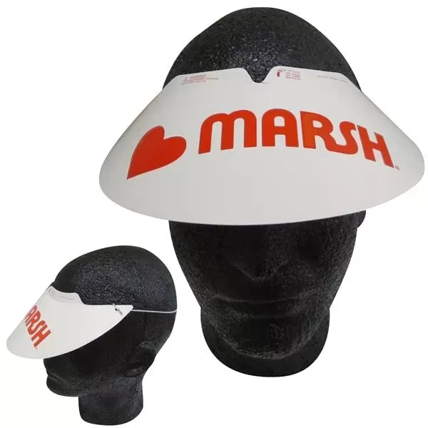 Adjustable visor with elastic