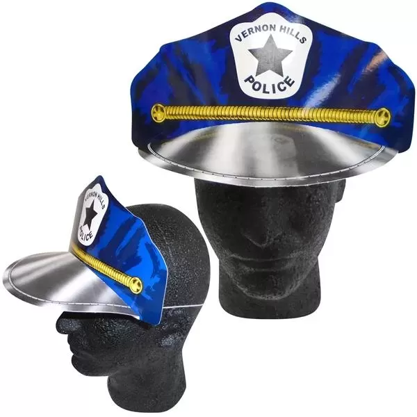 Police cap made from