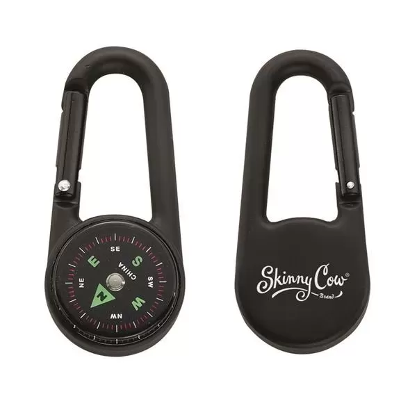 High-grade aluminum carabiner compass