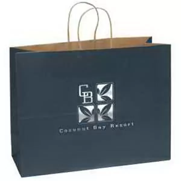 Matte paper shopper with