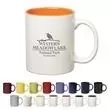 Colored stoneware mug with