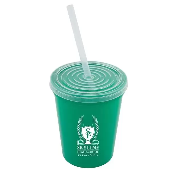 Stadium cup with lid