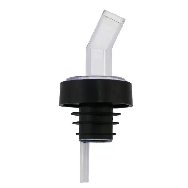 Square-top clear pourer with