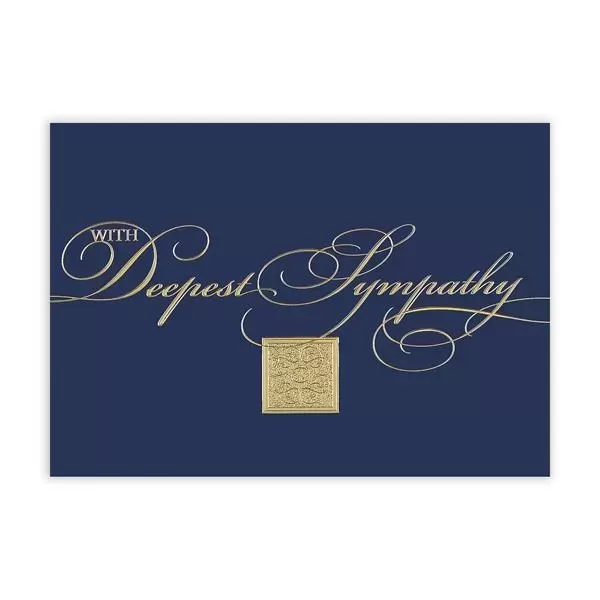 Royal Blue Sympathy greeting