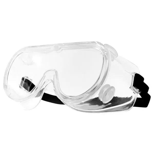 Safety goggles feature a