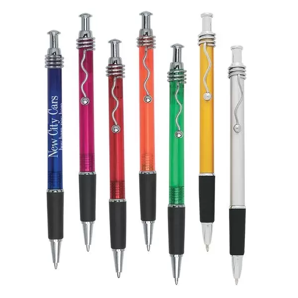 Wired plunger action pen