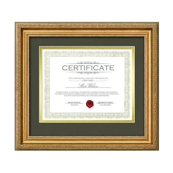 NEW! Margarita Certifcate Frame