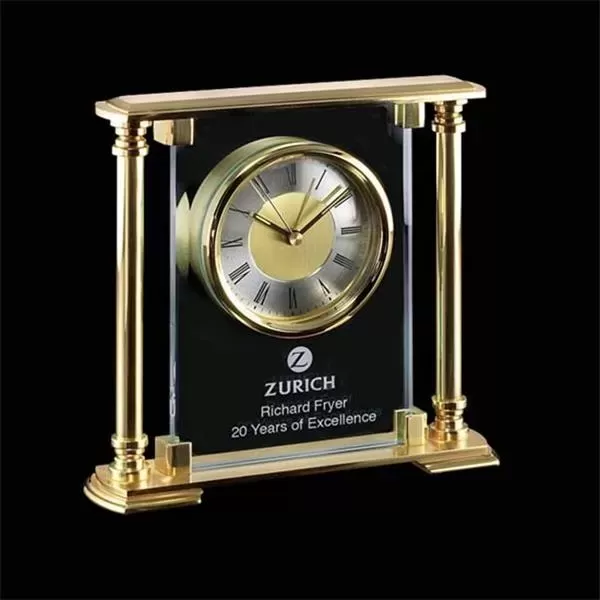 Mantle clock with modern