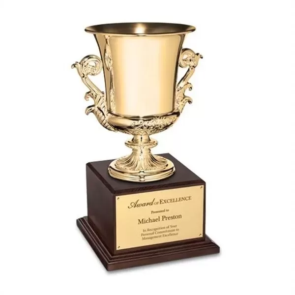 24K gold award cup