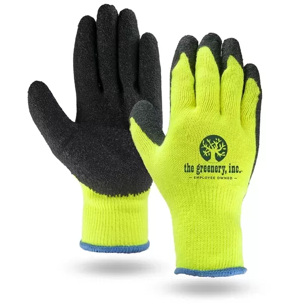 Breathable Hi-Viz knit gloves,