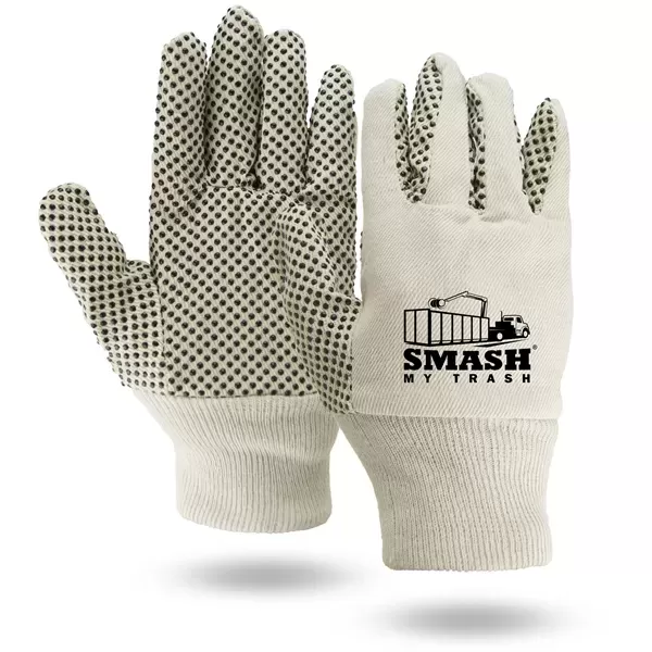 Canvas work gloves with