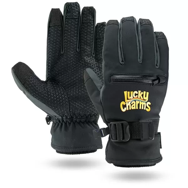 Touchscreen ski gloves with