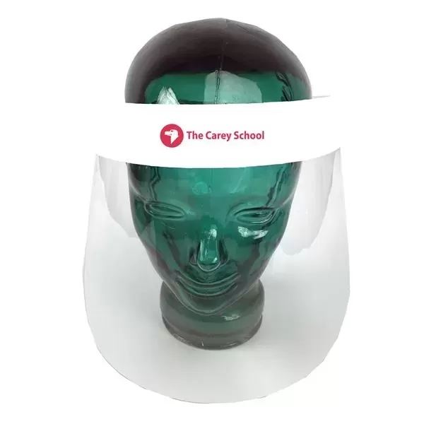 Clear plastic face shield