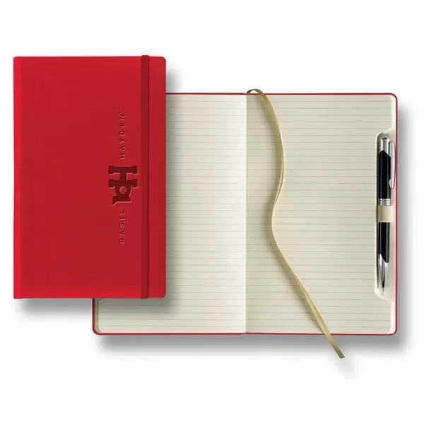 Journal with metal pen,