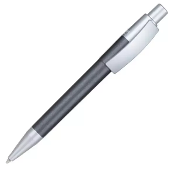Plastic plunger-action ballpoint pen