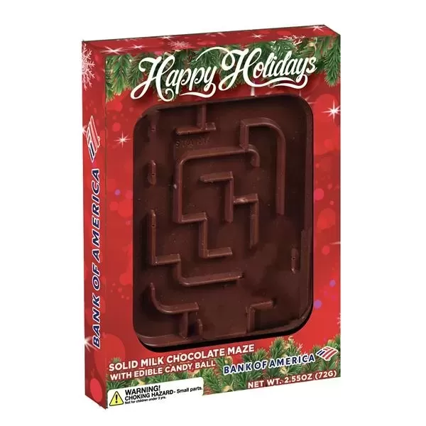 Interactive chocolate maze with