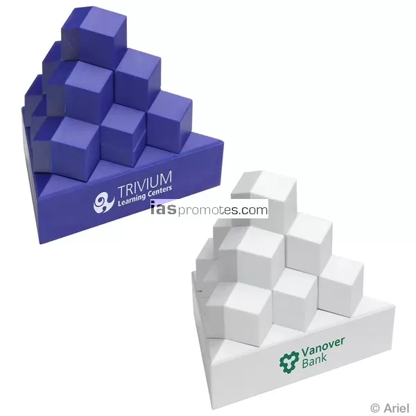 Custom pyramid building block set