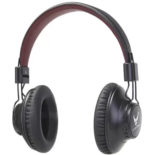 Retro-style wireless headphones. Active