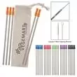 5-pack reusable stainless straw