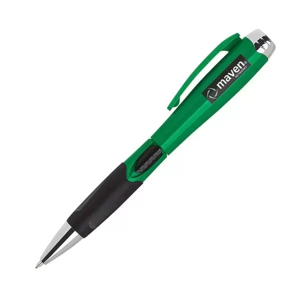 Retractable plastic pen with