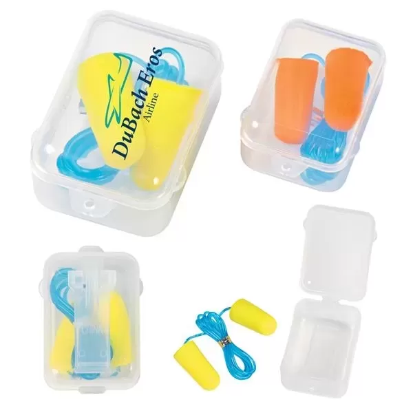 Foam earplug set in