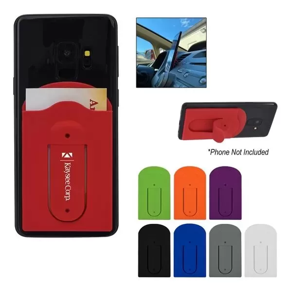 Silicone phone wallet that