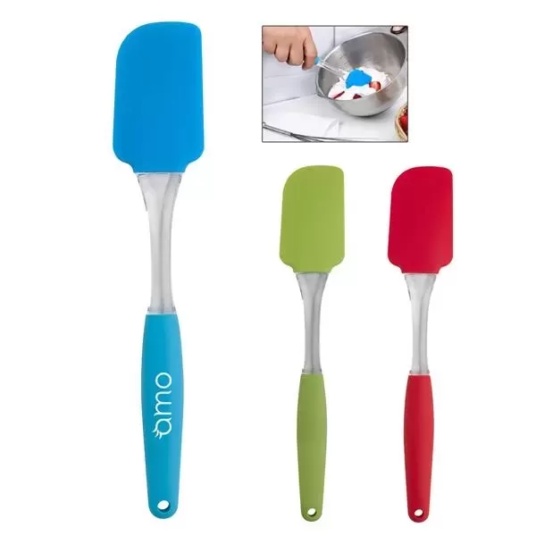 Silicone spatula for providing