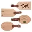 Wooden luggage tag, with