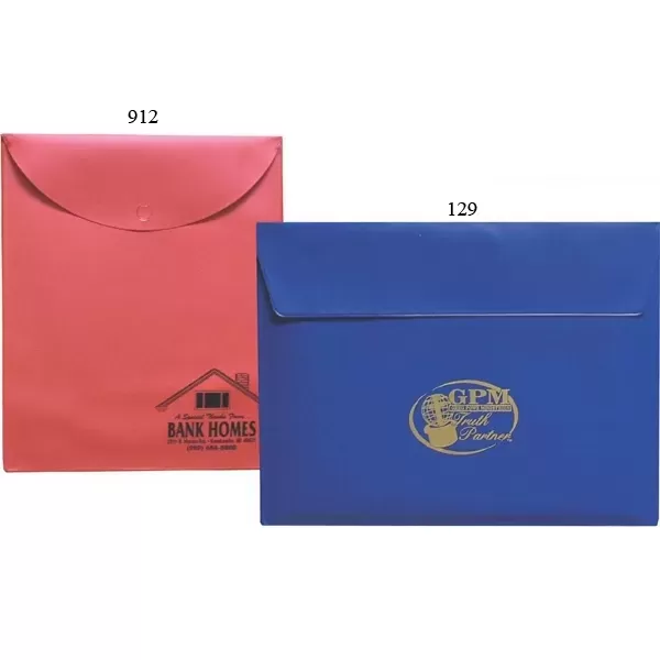 Vinyl envelope with one-color