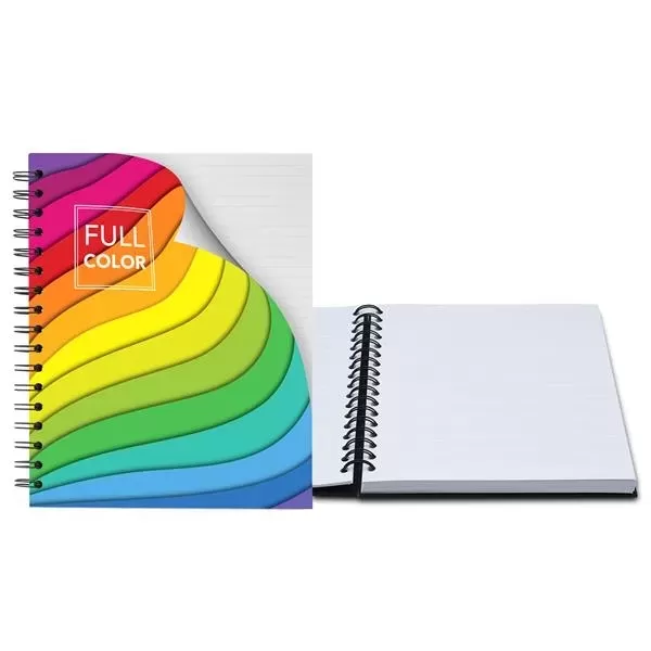 Spiral-bound journal with a