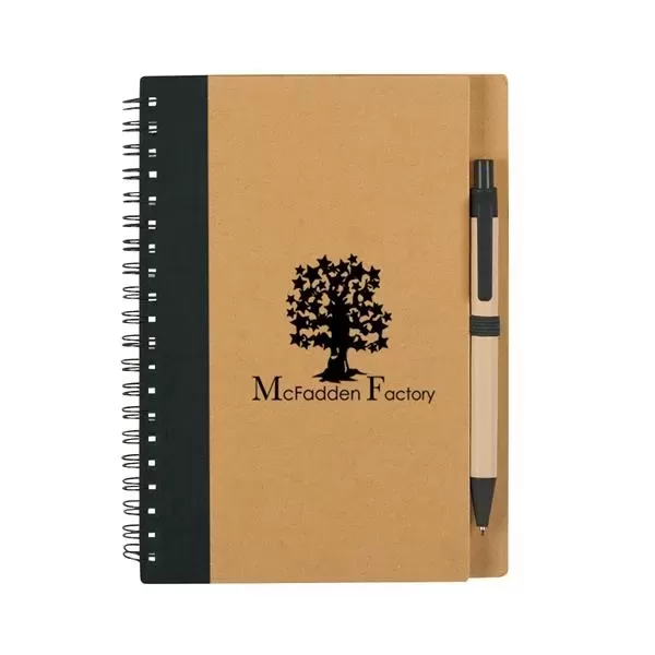 Eco spiral notebook and