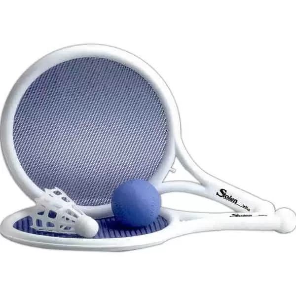 Mesh paddle, ball and