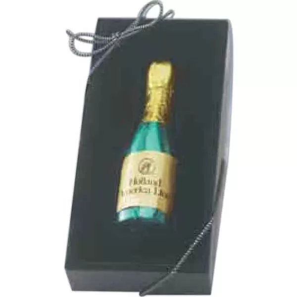 Foil wrapped champagne bottle