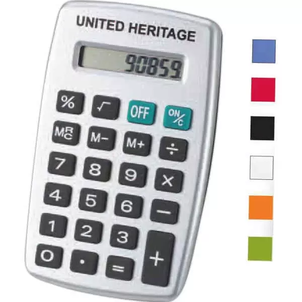 Value calculator with raised