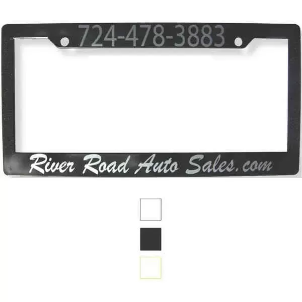 Plastic auto license plate