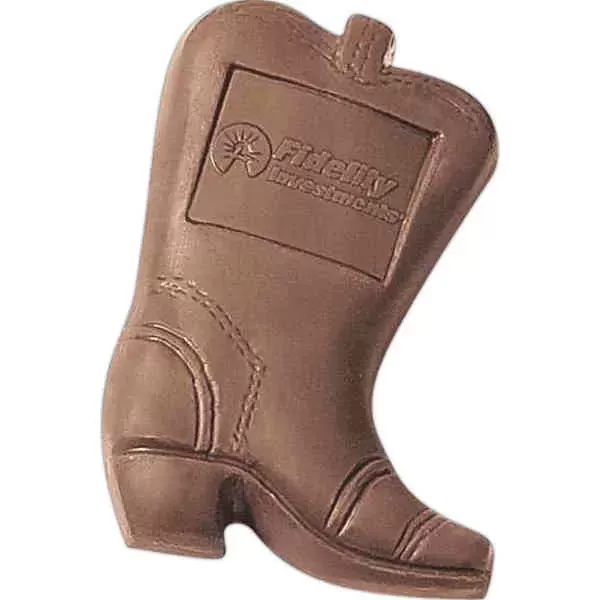 Molded chocolate cowboy boot,