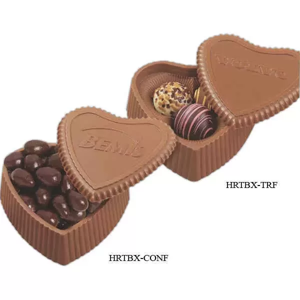 Heart shape molded chocolate