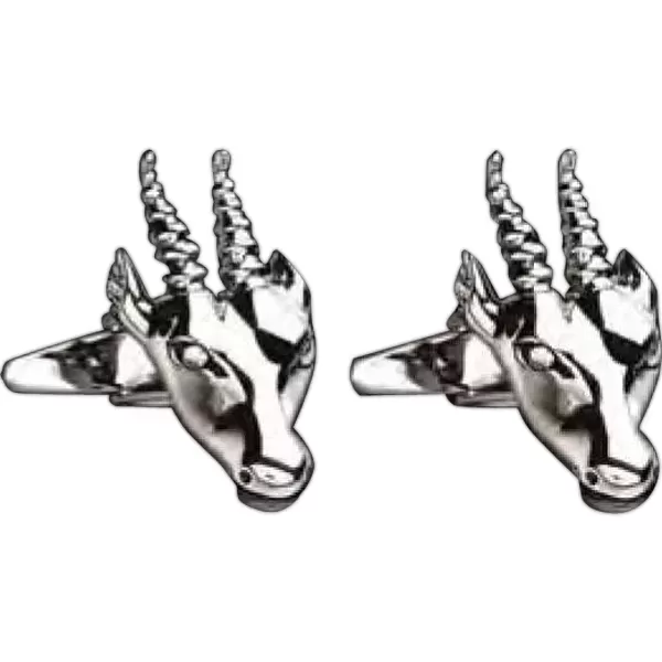 Sterling silver oryx cufflinks