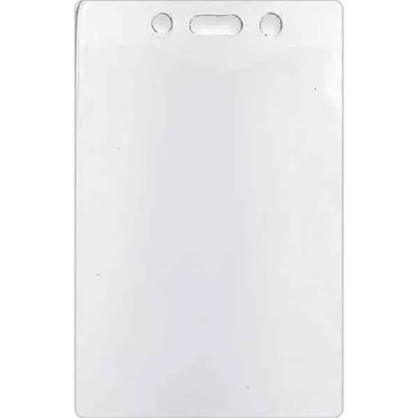 Blank, vertical badge holder,