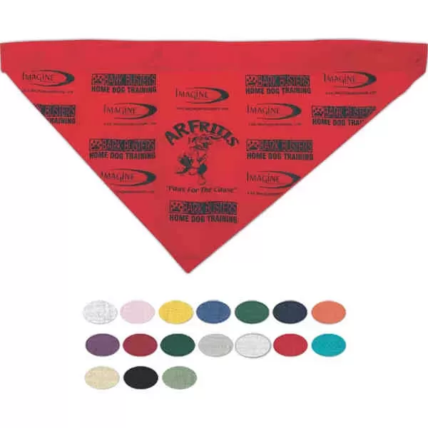 Printed pet bandana with