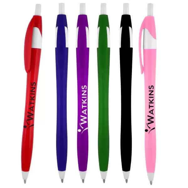 Solid color plastic pen