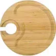 Round bamboo party plate