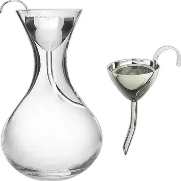 Silver plated wine funnel