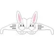Bunny glasses made from