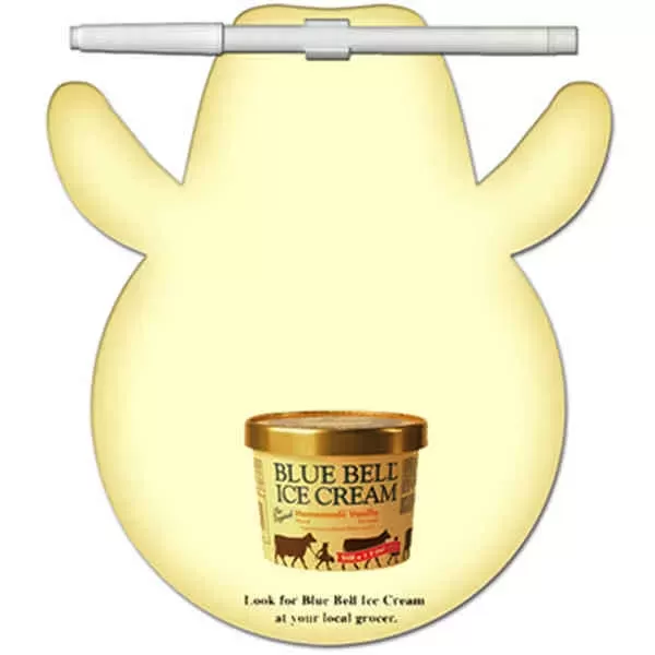 Cowboy shaped dry erase