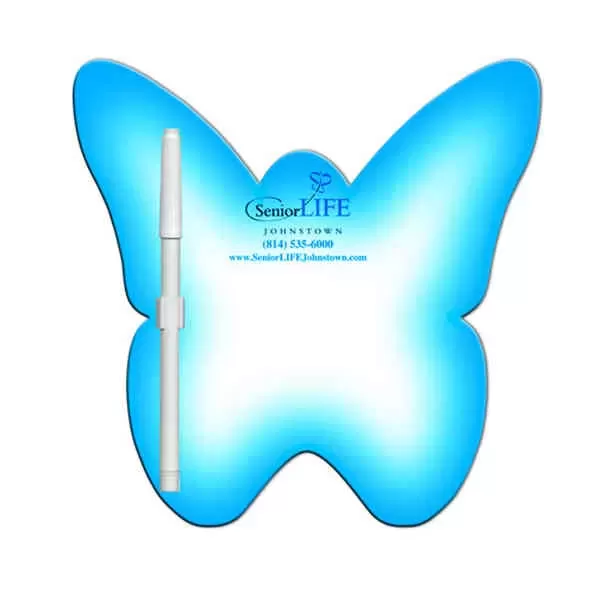 Butterfly shaped dry erase