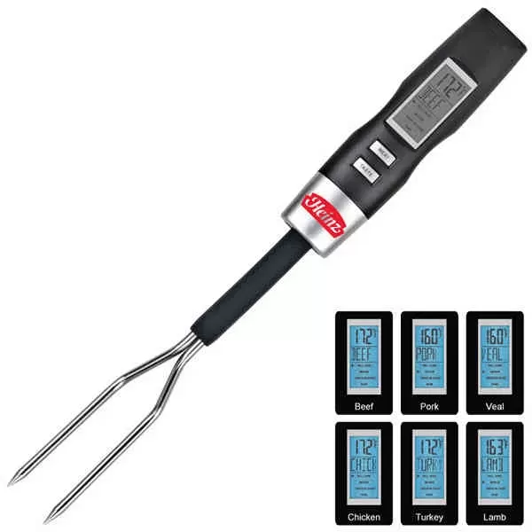 Digital BBQ thermometer fork.